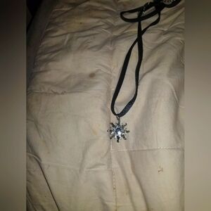 Silver Snowflake Pendant Necklace